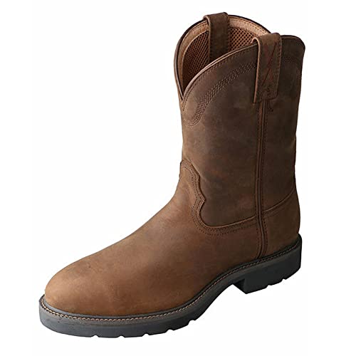 Image of Twisted X Men's 6 inch Work Oblique Toe Boot with CellSole comfort footbed