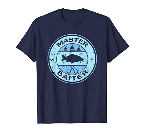 Master Baiter TShirt | Fishy Masterbaiter Fisherman Shirts T-Shirt