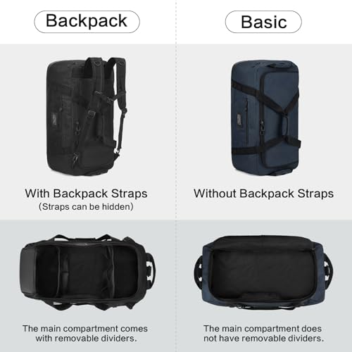 Image of TUGUAN Extra Large Duffle Bag for Men, 100L Big Duffel Bag for Travel Sports Gym Equipment Bags W /Adjustable Shoulder Strap Overnight Weeekender Bag for Trip Camping Hiking Baseball Soccer, XL Blue