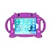 Produktbild CHIN FAI iPad Mini Hülle für Kinder Stoßfest Silikon Gummi Abdeckung Cartoon Roboter Stand Fall mit Griffen für Apple iPad Mini 1 / Mini 2 / Mini 3 / Mini 4/ Mini 5 (Lila)