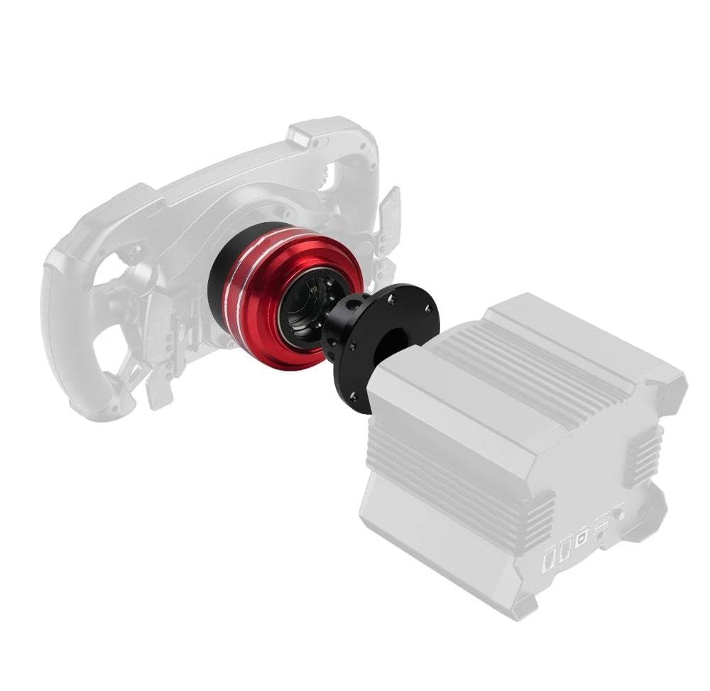6-Loch-Rennspiel-Lenkrad-Schnellspannadapter 70 Mm Für MOZA Simagic M10 A/Mini Euro Truck RS-QR040(Blue)