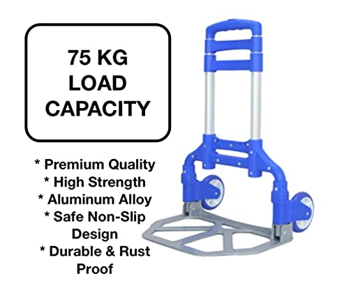 Carretilla plegable de aluminio 165 lb Karman azul miniatura 2