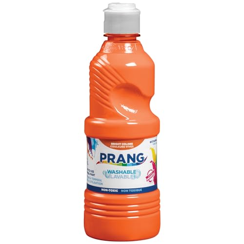 Prang Washable Tempera Paint, Orange, 16 Oz., 1 Count