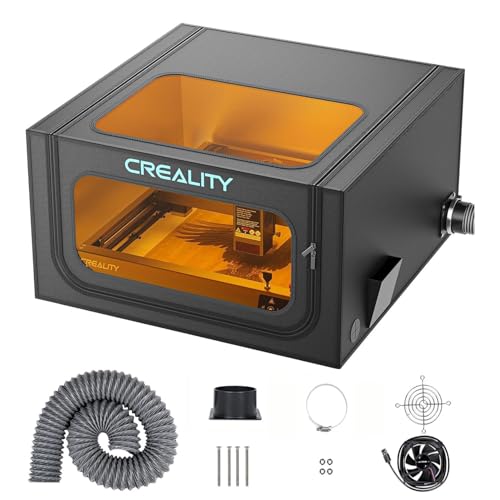 Creality Laser Engraver Enclosure 2.0 Universal Laser Engraver Protective Cover Tent Fits for Most Laser Engraver Machine Eye Protection Insulates Against Noise Fumes and Odors 720x720x400mm