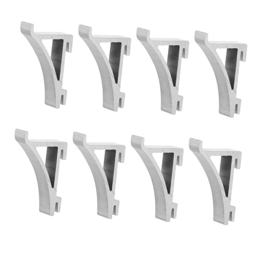 Ipetboom 8 piezas Ganchos Inoxidable para Estantes de Refrigerador de Abrazaderas Soporte y Duraderas Clips para Estantes de Congelador Fáciles de Instalar Compatibles con Refrigeradores