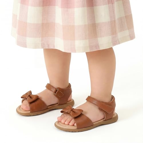 Image of DREAM PAIRS Girls Sandals Fashion Bow Summer Shoes for Toddler /Little Kid