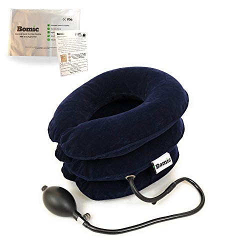 Bomic Cervical Neck Traction Device Collar Brace Stretcher - Inflatable and Adjustable