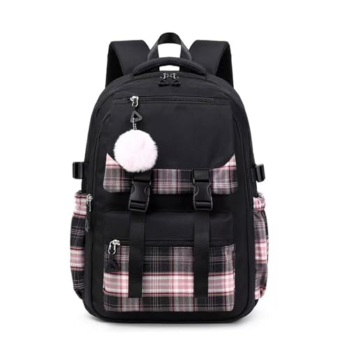 Mochila escolar cómoda con respaldo transpirable y organización de gran capacidad