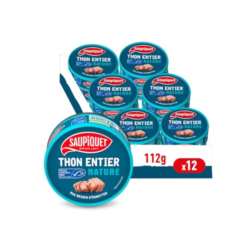 SAUPIQUET - Thon au Naturel - Thon Entier Nature -...