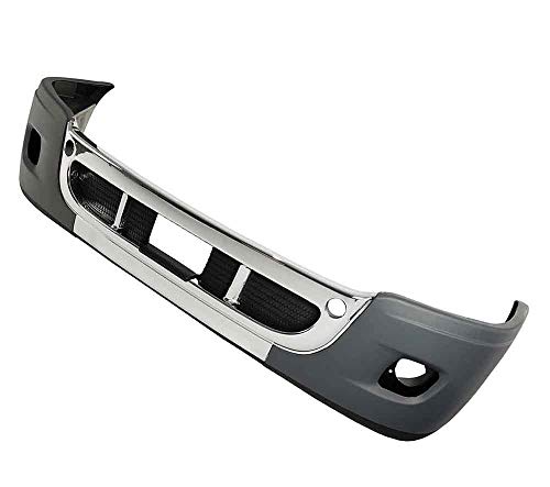 QSC Complete Bumper w/Chrome Fog Lamp Hole for Freightliner Cascadia 08-17