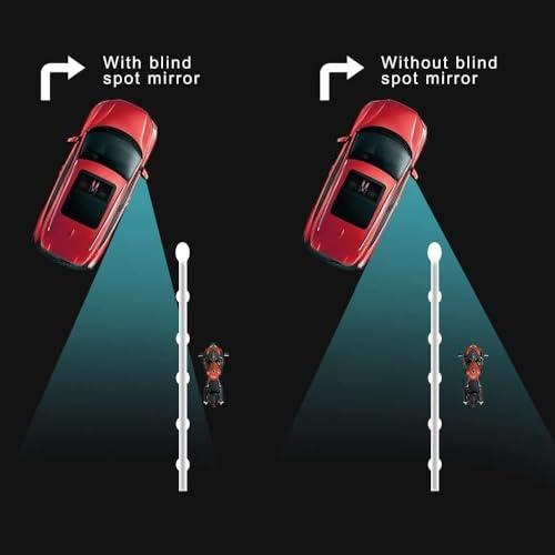 Image of Even 2 Piece 2 inch Round Blind Spot Mirror, 360-Degree Rotatable Safety Auxiliary Mirror for Car Side View, Easy Installation with Self-Adhesive, 2-P