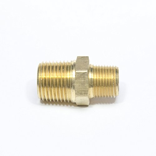 Adaptador de latón 3/4 a 1/2 NPT macho con diseño hexagonal anti fugas de aceite y gas
