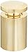 Displays2go Set of 4, 3/4 x 1 Inches Polished Gold Finish Cast Brass Standoff Screws for Holding Signage(SO1925G)
