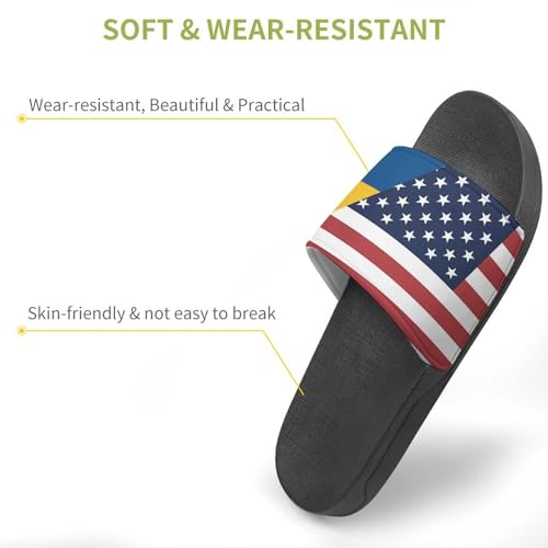 U.S. Sweden Flag House Sandals Non-Slip Bathroom Slippers Beach Summer Shoes for Men Women3
