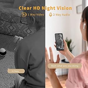 Enabot EBO SE with 2 Wheel Set, Move Freely Self-Charging Robotic Camera with Video, Night Vision, Wireless Companion Robot for Pets Elderly Baby, APP Remote Control