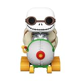 De la colección the nightmare before christmas, jack w/goggles snowmobile como figura pop rides de funko