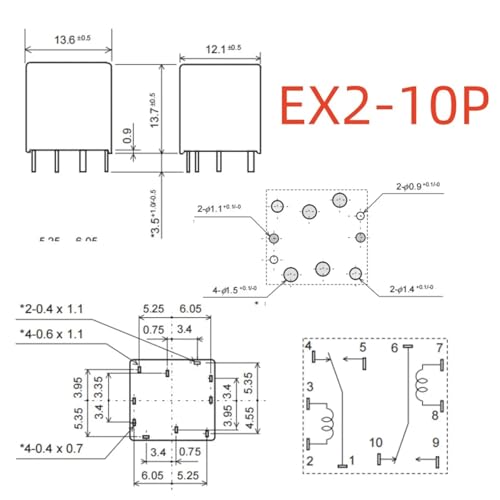 Relais EX2-2U1 interrupteur double pour commande de lève-vitre - 2