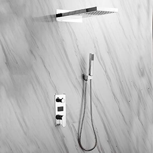 Set di rubinetti per doccia a pioggia, da parete