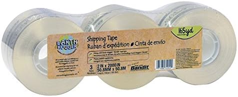 Earth Hugger Bandit Packaging Tape Refill Roll, 3 Pack, 2" x 55 Yards Each