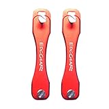 Toyvian 2 Piezas de Aleación de Aluminio Llavero Portátil Inteligente Llave Clips Carpeta Llavero Organizador Bolsillo Coche Llave Billetera Anillo Colector Ama de Llaves (Rojo)