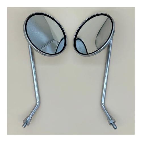 Retrovisor moto cromado de 8mm universal para motocicletas y electromóviles 2