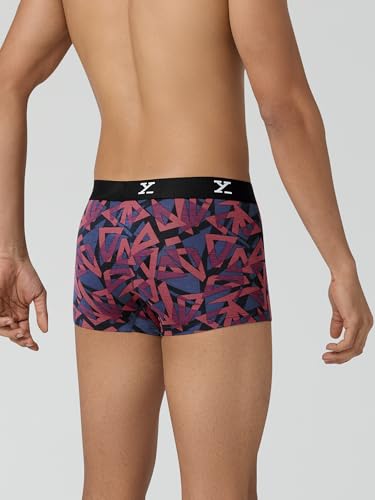Image of XYXX Men's CloudSoft Modal Printed Trunks| Snug Fit, 4-Way Stretch & No-Marks Waistband Underwear for Man