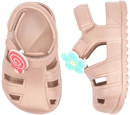 Image of ChayChax Toddler Classic Fisherman Sandals Boys Girls Closed Toe Water Pool Beach Sandal Naturally Splay