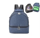 Mochila Térmica Bolsa Termica 7 Litros Dupla Marmita Fitness Camping Academia (AZUL)