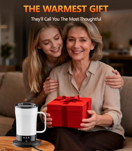 Image of Self-Heating Coffee Mug, 14oz Heated Coffee Mug - Rechargeable Temperature Control Coffee Mug Keep Coffee Hot, Smart Mug Great Gift for Coffee Lovers & Slow Sippers