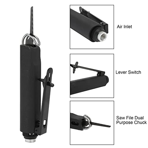 Pneumatic Saw File Reciprocating Industrial Retractable Air Cutting Tool 9000Rmp 0.6Mpa Kp‑753,Ideal For Sawing, Cutting, Deburring,Ect(Japanese Interface) #TOP6