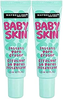 Maybelline Baby Skin Instant Pore Eraser Primer Makeup, Clear, 2 Count