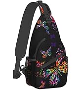 Fylybois Sling Bag - Crossbody Chest Backpack For Men & Women, Casual Daypack (Cow Pattern)