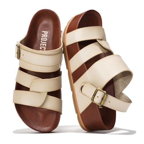 Image of Project Cloud Platform Sandals Women - Strappy Wedges with Comfortable Plush & Soft Insole - Lightweight & Non Slip Platform Sandals for Women 2026