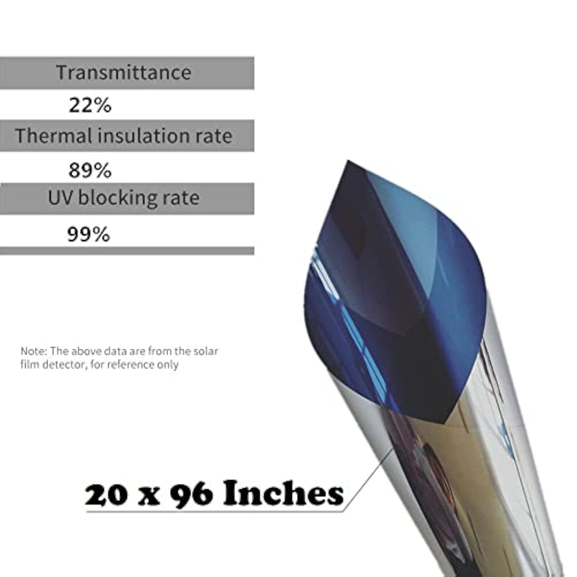 Glass Sunscreen Insulation Film for One-Way Privacy