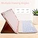 Keyboard Case for Samsung Galaxy Tab A9 Plus 11 Inch - 7 Colors Backlit Wireless Detachable Folio Keyboard Cover with Pencil Holder, Bluetooth Mouse for Tablet A9+,Pink