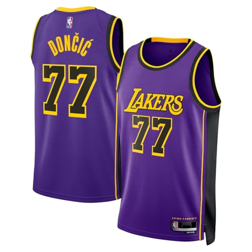 Luka Doncic Lakers Youth Swingman Jersey Purple