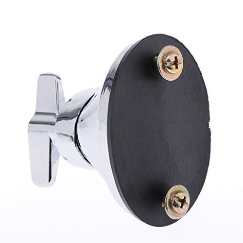 D DOLITY Drum Tom Mount Bracket Mounting Hardware with Base Plate (Silver)