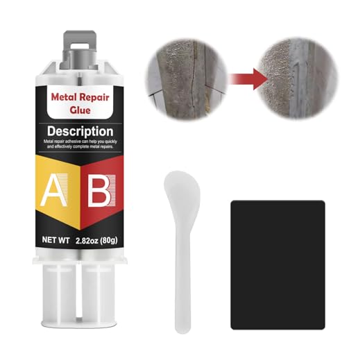 INNOVAYOU Metal Glue 80g, High Strength Heat Resistant Metal Welding Glue, Suitable for Plastics, Stainless Steel, Aluminum Alloy