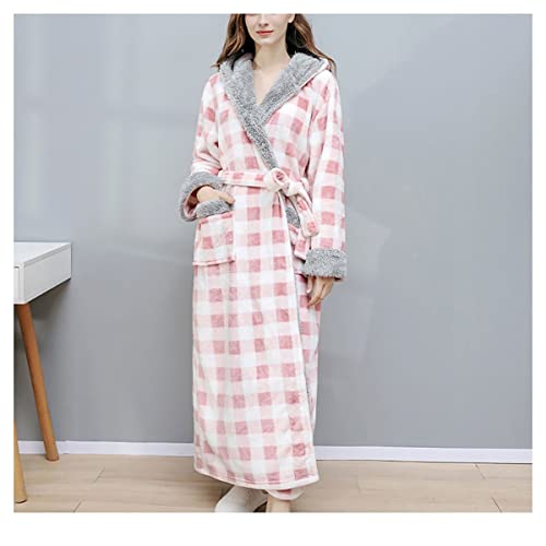 Vestido de aderezo hombre de franela con capucha y bata de baño patchwork 3