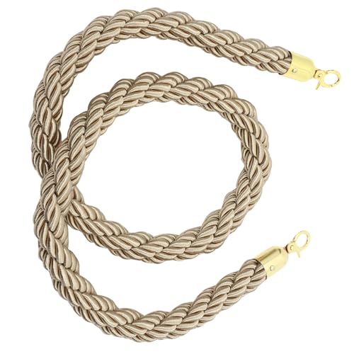 Corde contrôle foules poteau jute marron tressée barrière de guidage cinéma théâtre