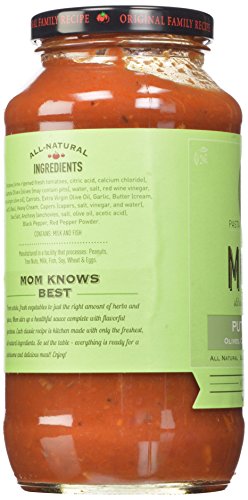moms Pasta Sauce, Puttanesca, 24 Ounce (Pack of 6)