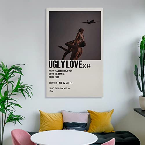 Aomaca Romantic Novel Poster Ugly Love By Colleen Hoover Aesthetic Posters For Bedroom Canvas Painting Posters And Prints Wall Art Pictures For Living Room Bedroom Decor 08X12Inch(20X30Cm) #TOP5