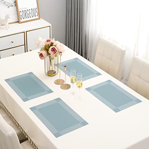 Image of HOKIPO Washable PVC Table Placemats Set of 4 - 45x30 cm (AR3105, Polyvinyl Chloride)