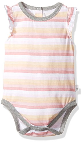 Burt's Bees Baby Baby Girls, Short Long Sleeve One-Piece Bodysuits, 100% Organic Cotton, Multi Stripe, 24 Months #TOP27