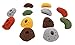 Atomik Rock Climbing Holds Set of 12 Mini Bolt-On Jugs in Assorted Earth Tones