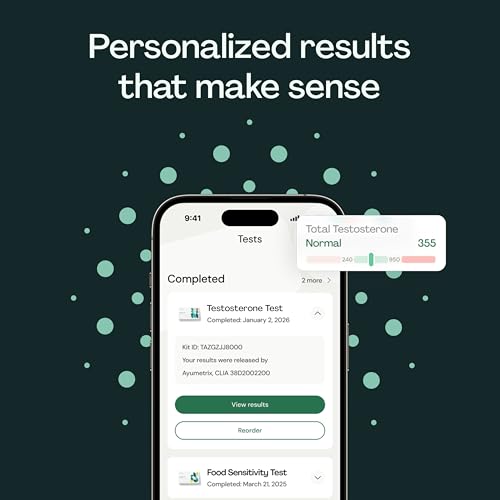 Image of Everlywell At-Home Testosterone Collection Kit for Men, Measures Total Testosterone Level for Accurate Results from CLIA-Certified Labs, Ages 18 Plus