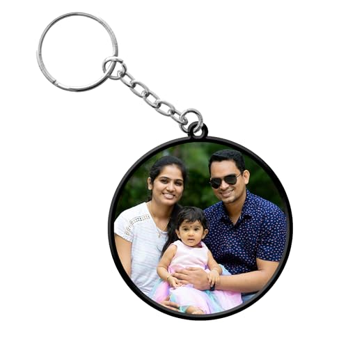 Image of Customized Photo Printed Keychain | Personalised & Customised Keychain | Front and Back Printed Key chain | Stainless Steel