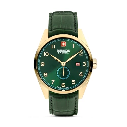Image of Swiss Military Hanowa SMWGB0000710 Thunderbolt - Swiss Made Round Green Watch for Men