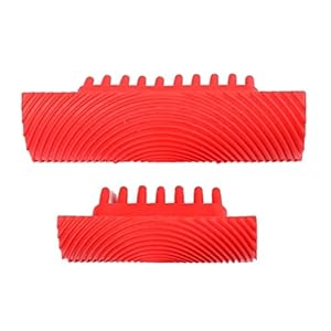 Bro lang 2 -stks rubber hout korrel schilderij gereedschap imitatie houten korrelige patroon muur textuur kunst DIY Borstelschildermiddel Huisdecoratie