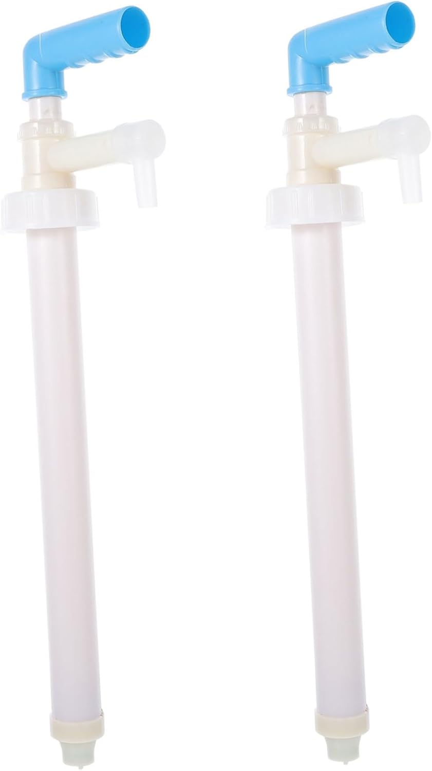2Pcs Hand Press Liquid Dispenser Pump for Chemical Buckets Easy to Use and Install Fluid Pump for Efficient Dispensing for Household and Industrial Applications